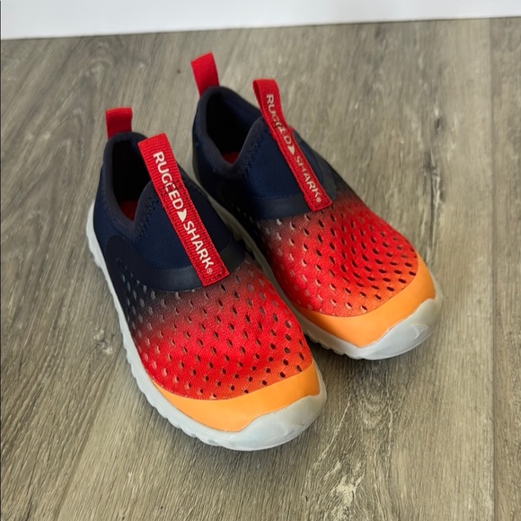 Rugged Shark Other - EUC Rugged Shark Toddler Boys Blue, Orange, Red Water Shoes with Tread Size 9